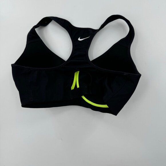 Nike Dri-Fit Black Sports Bra 34D High Impact Support Racerback - Picture 4 of 6